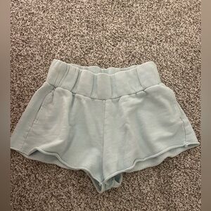 Free People Sky Blue Shorts